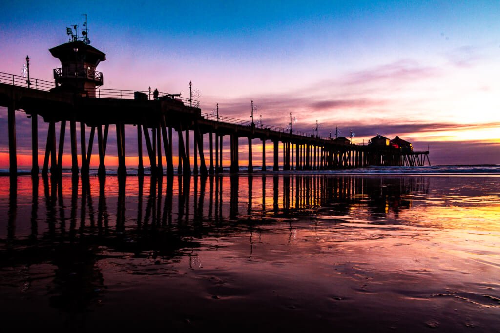 Huntington Beach Pier at Sunset - Best Places in California